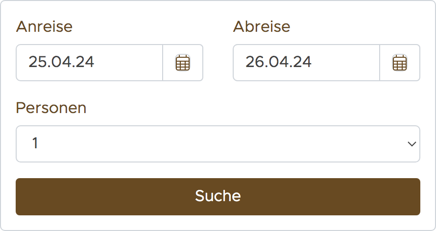 Beispiel Einbindung Smoobu Buchungswidget
